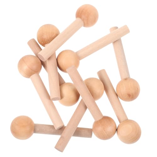 SEWACC 10 Stück Teiliges Holzrundstäbe Buche Pegboard Haken Zubehör für DIY Wandorganizer und Bastelprojekte SEWACC 10 Stück Teiliges Holzrundstäbe Buche Pegboard Haken Zubehör für DIY Wandorganizer und Bastelprojekte von SEWACC