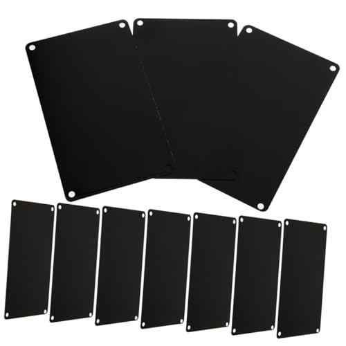 SEWACC 10 Stück Teiliges Kleine Schwarze Aluminium Türschilder mit Löchern DIY Gravur Blanko Namensschilder für Büro Restaurant Hotel Dekoration SEWACC 10 Stück Teiliges Kleine Schwarze Aluminium Türschilder mit Löchern DIY Gravur Blanko Namensschilder für Büro Restaurant Hotel Dekoration von SEWACC