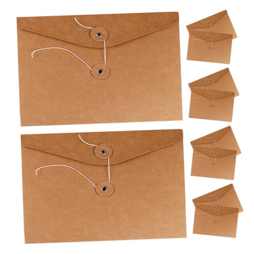 SEWACC 10 Stück Teiliges Kraftpapier Datei Umschläge mit Schnurverschluss Extra Dickes Recycling Kraftpapier Stabile Dokumententaschen für Büro und Zuhause Vielseitig Einsetzbar und SEWACC 10 Stück Teiliges Kraftpapier Datei Umschläge mit Schnurverschluss Extra Dickes Recycling Kraftpapier Stabile Dokumententaschen für Büro und Zuhause Vielseitig Einsetzbar und von SEWACC