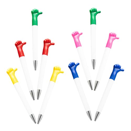 SEWACC 10 Stück Teiliges Kreative Kugelschreiber mit Daumen Inspirierenden Zitaten Bunter Cartoon Handgesten Design Lustige Schreibstifte als Dankesgeschenk für Büro und Party SEWACC 10 Stück Teiliges Kreative Kugelschreiber mit Daumen Inspirierenden Zitaten Bunter Cartoon Handgesten Design Lustige Schreibstifte als Dankesgeschenk für Büro und Party von SEWACC