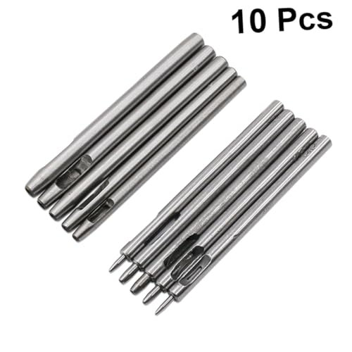 SEWACC 10 Stück Teiliges Lederlochstanzer Rund Hohl Punch Werkzeug für Gürtel Uhrenarmband Lederreste Basteln DIY Handwerk Robust Langlebig Energiesparend SEWACC 10 Stück Teiliges Lederlochstanzer Rund Hohl Punch Werkzeug für Gürtel Uhrenarmband Lederreste Basteln DIY Handwerk Robust Langlebig Energiesparend von SEWACC