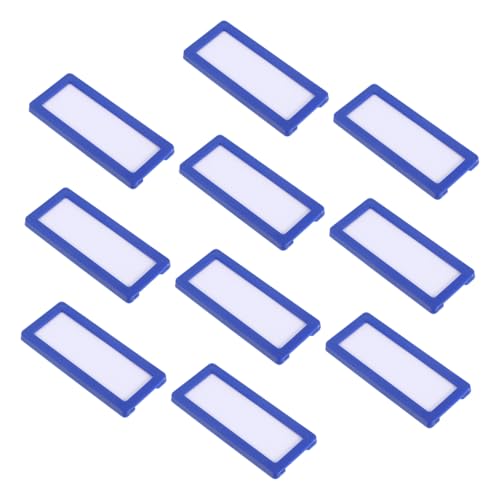 SEWACC 10 Stück Teiliges Magnetische und Klebende Etikettenhalter mit Klaren Schutzfolien und Papiereinlagen Blaue Namensschilder für Büro und Regalschildorganisation Einfach zu SEWACC 10 Stück Teiliges Magnetische und Klebende Etikettenhalter mit Klaren Schutzfolien und Papiereinlagen Blaue Namensschilder für Büro und Regalschildorganisation Einfach zu von SEWACC