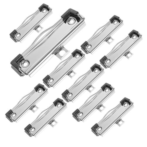 SEWACC 10 Stück Teiliges Metall Clipboard Clips mit Aufhängeloch Wiederverwendbare Dokumentenhalter für Büro Schule Bastelprojekte Sichere Befestigung und Einfache SEWACC 10 Stück Teiliges Metall Clipboard Clips mit Aufhängeloch Wiederverwendbare Dokumentenhalter für Büro Schule Bastelprojekte Sichere Befestigung und Einfache von SEWACC