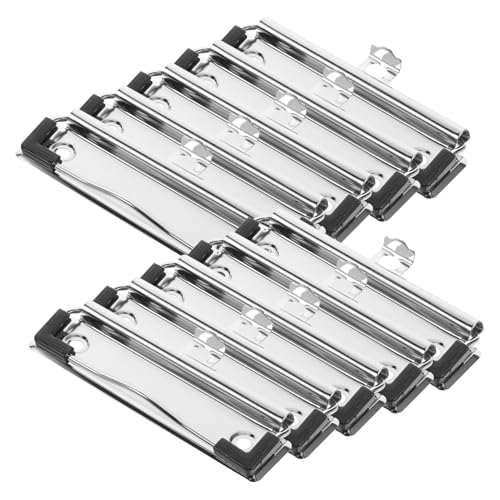 SEWACC 10 Stück Teiliges Metall Clipboards Klammern Robuste Schreibbrett Klemmen Vielseitige Dokumentenhalter für Büro Schule Starke Binder Clamps für Sicheres Befestigen und Organisieren SEWACC 10 Stück Teiliges Metall Clipboards Klammern Robuste Schreibbrett Klemmen Vielseitige Dokumentenhalter für Büro Schule Starke Binder Clamps für Sicheres Befestigen und Organisieren von SEWACC