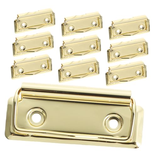 SEWACC 10 Stück Teiliges Metall Klemmbrett Clips Büroklammern Langlebig Vielseitig Tragbar für Dokumentenfixierung und Organisationshilfe im Büroalltag SEWACC 10 Stück Teiliges Metall Klemmbrett Clips Büroklammern Langlebig Vielseitig Tragbar für Dokumentenfixierung und Organisationshilfe im Büroalltag von SEWACC
