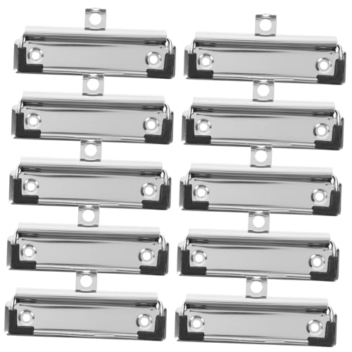 SEWACC 10 Stück Teiliges Metall Klemmbrett Clips Stark Haltbar Vielseitig Einsetzbar für Dokumente Notizen Fotos Leicht für Büro Schule Zuhause zur Schnellen Organisation SEWACC 10 Stück Teiliges Metall Klemmbrett Clips Stark Haltbar Vielseitig Einsetzbar für Dokumente Notizen Fotos Leicht für Büro Schule Zuhause zur Schnellen Organisation von SEWACC