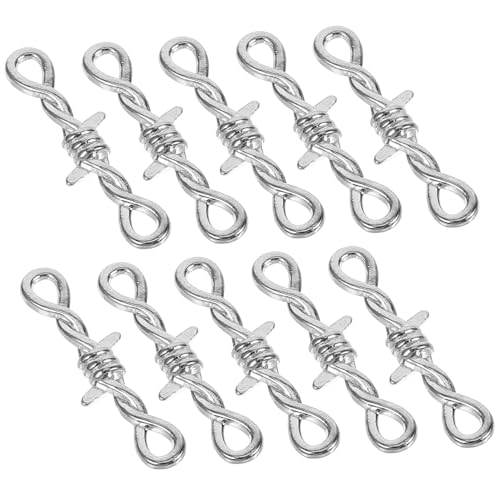 SEWACC 10 Stück Teiliges Metall Schmuckverschluss für DIY Armbänder Halsketten Politur Langlebiger Legierungsverschluss Praktischer Verschluss Connector für Schmuckherstellung von SEWACC