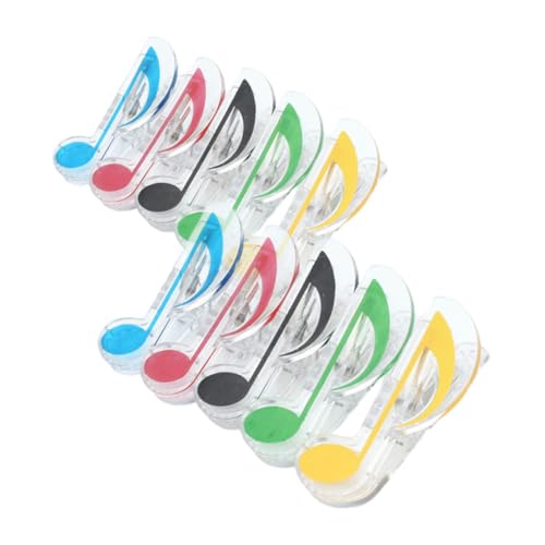 SEWACC 10 Stück Teiliges Musiknoten Klemmen Bunte Stabile Büroklammern für Notenblätter und Musikbücher Tragbar Starke Haftung Vielseitig Einsetzbar für Musiker und Bürobedarf SEWACC 10 Stück Teiliges Musiknoten Klemmen Bunte Stabile Büroklammern für Notenblätter und Musikbücher Tragbar Starke Haftung Vielseitig Einsetzbar für Musiker und Bürobedarf von SEWACC