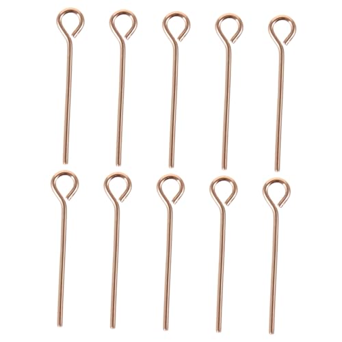 SEWACC 10 Stück Teiliges Ohrschmuck Perlnadeln aus Silber DIY Schmuckherstellung Zubehör Langlebige nicht Verblassende Metall Pins für Halsketten Armbänder Ohrringe Basteln von SEWACC