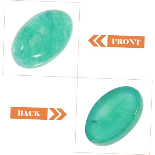 SEWACC 10 Stück Teiliges Ovale Natürliche Stein Cabochons Flachbodig für DIY Schmuckherstellung Glatte Oberfläche Langlebig Geeignet für Ringe Armbänder und Kreative Bastelprojekte von SEWACC