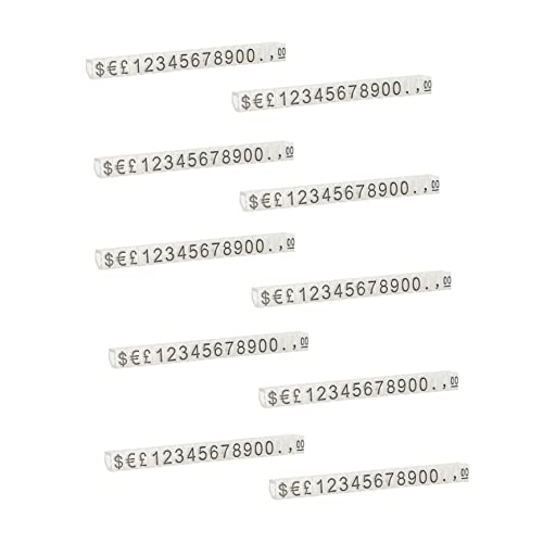 SEWACC 10 Stück Teiliges Preisdisplay Tags mit Zahlen Transparente Preisetiketten für Schmuck und Uhren Leicht zu Reinigen und Wiederverwendbar für Geschäfte und Supermärkte SEWACC 10 Stück Teiliges Preisdisplay Tags mit Zahlen Transparente Preisetiketten für Schmuck und Uhren Leicht zu Reinigen und Wiederverwendbar für Geschäfte und Supermärkte von SEWACC