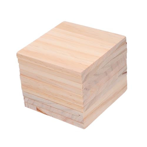 SEWACC 10 Stück Teiliges Quadratischer Naturbelassener Holzblöcke zum Basteln Bemalen Schnitzen und Gravieren Vielseitige DIY Holzplatten für Kreative Familien und Kinderprojekte SEWACC 10 Stück Teiliges Quadratischer Naturbelassener Holzblöcke zum Basteln Bemalen Schnitzen und Gravieren Vielseitige DIY Holzplatten für Kreative Familien und Kinderprojekte von SEWACC