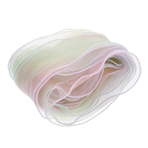 SEWACC 10 Stück Teiliges Regenbogen Schneeflocken Geschenkband Hochwertiges Dekorationsband für DIY Blumenverpackung Hochzeiten und Partys Gelb Lila Verlauf von SEWACC