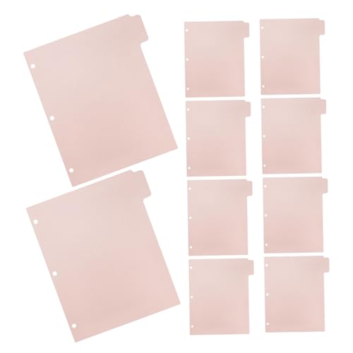 SEWACC 10 Stück Teiliges Register Trennblätter aus Robustem Kunststoff Wiederverwendbare Organizer Divider mit Einstecklaschen für Ringbücher Notizbücher Planer und Journale Langlebig und SEWACC 10 Stück Teiliges Register Trennblätter aus Robustem Kunststoff Wiederverwendbare Organizer Divider mit Einstecklaschen für Ringbücher Notizbücher Planer und Journale Langlebig und von SEWACC