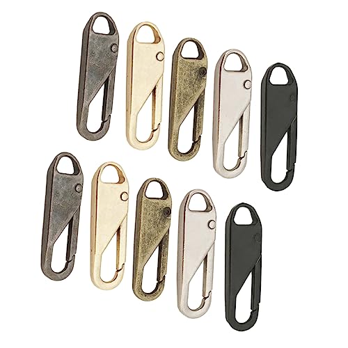 SEWACC 10 Stück Teiliges Reißverschluss Reparaturset Zipper Pull Ersatzköpfe Abnehmbar Einfach Montierbar für Jacken Taschen Rucksäcke Koffer Vielseitig Einsetzbar Zubehör für DIY und SEWACC 10 Stück Teiliges Reißverschluss Reparaturset Zipper Pull Ersatzköpfe Abnehmbar Einfach Montierbar für Jacken Taschen Rucksäcke Koffer Vielseitig Einsetzbar Zubehör für DIY und von SEWACC