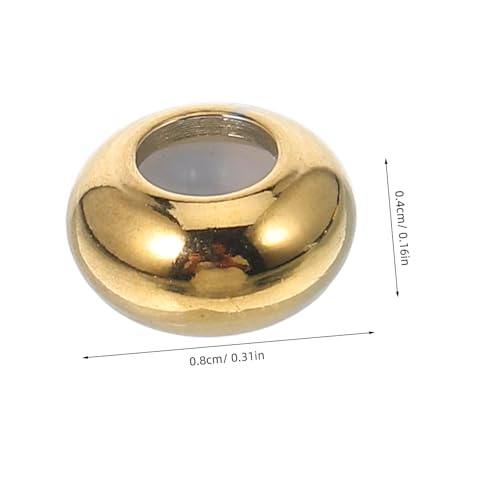 SEWACC 10 Stück Teiliges Runde Spacer Perlen mit Gummiring Abstandhalter für Schmuckherstellung Armbänder Halsketten Ohrringe DIY Zubehör Langlebig und Vielseitig Einsetzbar SEWACC 10 Stück Teiliges Runde Spacer Perlen mit Gummiring Abstandhalter für Schmuckherstellung Armbänder Halsketten Ohrringe DIY Zubehör Langlebig und Vielseitig Einsetzbar von SEWACC