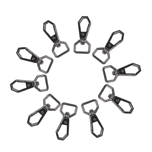 SEWACC 10 Stück Teiliges Schlüsselanhänger mit Drehbarem Karabinerverschluss Langlebiger Hexagon Haken in Gun Metal Schwarz Geeignet für Herren Damen Taschen und DIY Zubehör SEWACC 10 Stück Teiliges Schlüsselanhänger mit Drehbarem Karabinerverschluss Langlebiger Hexagon Haken in Gun Metal Schwarz Geeignet für Herren Damen Taschen und DIY Zubehör von SEWACC