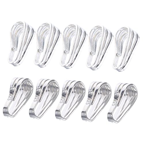 SEWACC 10 Stück Teiliges Schmuckzubehör Anhänger Verschlüsse aus Silber DIY Halskettenclips Schmuckverbinder für Armbänder Schlüsselanhänger Einfache Montage Vielseitig Einsetzbar SEWACC 10 Stück Teiliges Schmuckzubehör Anhänger Verschlüsse aus Silber DIY Halskettenclips Schmuckverbinder für Armbänder Schlüsselanhänger Einfache Montage Vielseitig Einsetzbar von SEWACC
