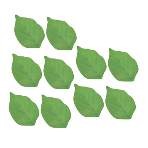SEWACC 10 Stück Teiliges Selbstklebender Notizzettel in Blattform Grüne Haftnotizen mit Starkem Kleber Bunte Memo Sticker für Büro Schule und Zuhause Wiederverwendbare Desktop Memo Pads von SEWACC