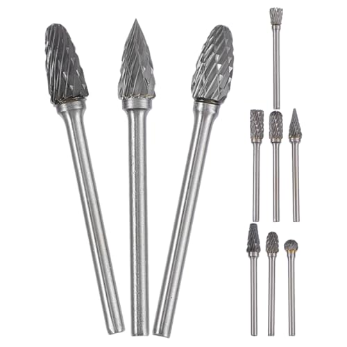 SEWACC 10 Stück Teiliges Set Hartmetall Rotationsfräser für Holz und Metallbearbeitung Doppelschnitt Präzise Fräse Kompatibel mit Verschiedenen Werkzeugen Langlebig und Vielseitig SEWACC 10 Stück Teiliges Set Hartmetall Rotationsfräser für Holz und Metallbearbeitung Doppelschnitt Präzise Fräse Kompatibel mit Verschiedenen Werkzeugen Langlebig und Vielseitig von SEWACC