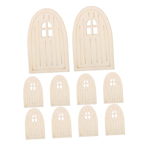 SEWACC 10 Stück Teiliges Set Holz feentüren zum Bemalen Kreative für DIY Bastelprojekte Langlebige Holzplanken für Feengarten Dekoration für Feier im Garten und Fensterverzierung SEWACC 10 Stück Teiliges Set Holz feentüren zum Bemalen Kreative für DIY Bastelprojekte Langlebige Holzplanken für Feengarten Dekoration für Feier im Garten und Fensterverzierung von SEWACC
