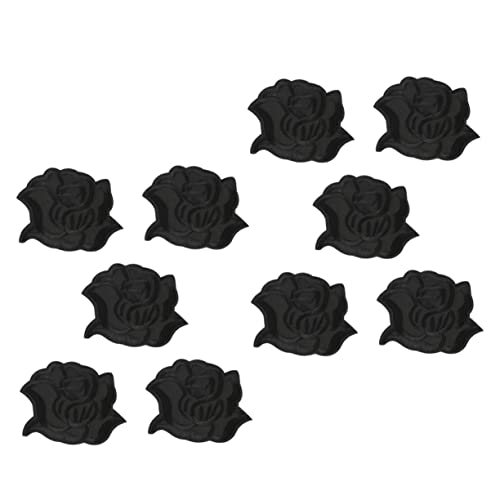 SEWACC 10 Stück Teiliges Set Schwarze Bestickte Applikationen zum Aufnähen Strapazierfähige Bügelflicken für Kleidung Taschen Diy Nähzubehör Blumenmotive Langlebig und Farbecht SEWACC 10 Stück Teiliges Set Schwarze Bestickte Applikationen zum Aufnähen Strapazierfähige Bügelflicken für Kleidung Taschen Diy Nähzubehör Blumenmotive Langlebig und Farbecht von SEWACC
