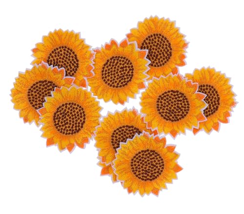 SEWACC 10 Stück Teiliges Sonnenblumen Stickerei Aufnäher Bunte Stoffblumen zum Aufnähen Langlebige DIY Applikationen für Kleidung Taschen und Dekoration Farbecht und Umweltfreundlich SEWACC 10 Stück Teiliges Sonnenblumen Stickerei Aufnäher Bunte Stoffblumen zum Aufnähen Langlebige DIY Applikationen für Kleidung Taschen und Dekoration Farbecht und Umweltfreundlich von SEWACC