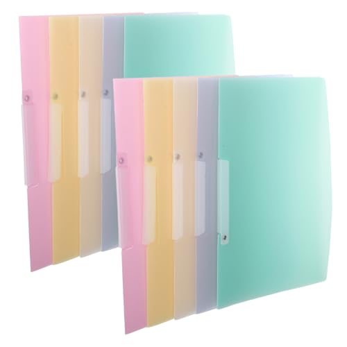 SEWACC 10 Stück Teiliges Swing Clip Report Covers Transparente Kunststoff-ordner mit Seitlicher Öffnung Praktischer Dokumentenhalter für Effiziente Büro Schulorganisation Sicherer Halt SEWACC 10 Stück Teiliges Swing Clip Report Covers Transparente Kunststoff-ordner mit Seitlicher Öffnung Praktischer Dokumentenhalter für Effiziente Büro Schulorganisation Sicherer Halt von SEWACC