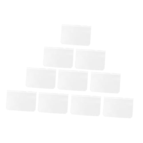 SEWACC 10 Stück Teiliges Transparente Pvc dokumententaschen mit Reißverschluss Lose Aufbewahrungstaschen Widerstandsfähig Wiederverwendbar Transparent Geeignet für Ordner und Notizbücher von SEWACC
