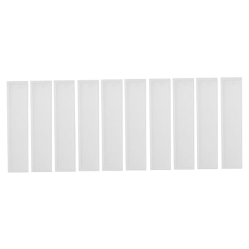 SEWACC 10 Stück Teiliges Transparentes Silikon lesezeichen formset Flexibel Wiederverwendbar für Epoxidharz gießen DIY Schlüsselanhänger Taschenanhänger Schmuckanhänger Basteln SEWACC 10 Stück Teiliges Transparentes Silikon lesezeichen formset Flexibel Wiederverwendbar für Epoxidharz gießen DIY Schlüsselanhänger Taschenanhänger Schmuckanhänger Basteln von SEWACC
