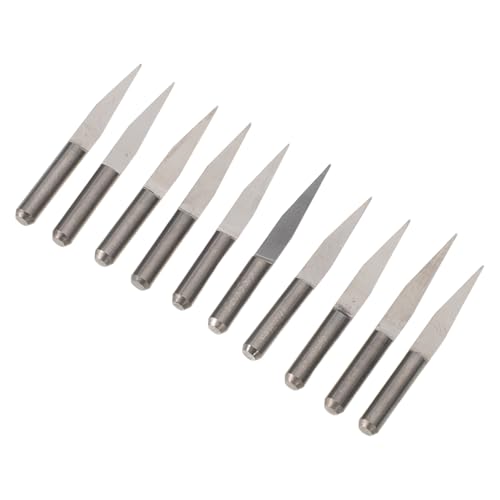 SEWACC 10 Stück Teiliges V-nut Cnc Fräser Set Hartmetall Präzisions Flachfräser für Gravur Schnitzerei Acryl Holzhandwerk SEWACC 10 Stück Teiliges V-nut Cnc Fräser Set Hartmetall Präzisions Flachfräser für Gravur Schnitzerei Acryl Holzhandwerk von SEWACC