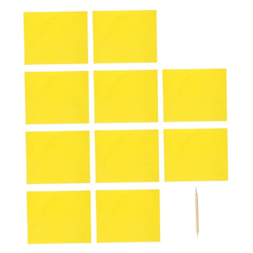 SEWACC 10 Stück Teiliges Wasserlösliches Kohlepapier mit Präge stylus Transferpapier für Kreuzstich Schnittmuster Papier zum Nachzeichnen Vielseitig Zuschneidbar für Näh von SEWACC