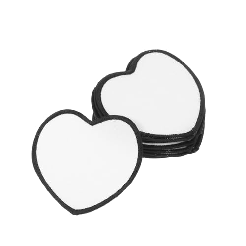 SEWACC 10 Stück Teiliges Weiße Aufnäher zum Aufbügeln Bestickte DIY Patches mit Wärmeaktivierbarem Kleber Vielseitig für Kleidung Mützen Taschen zum Reparieren und Verzieren von von SEWACC
