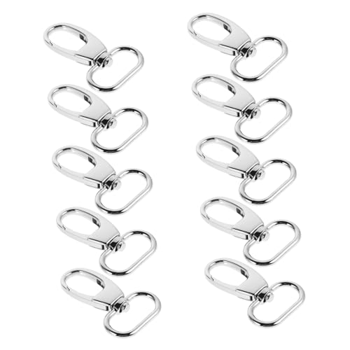 SEWACC 10 Stück Teiliges Zinklegierung Schwenkverschlüsse Schulterriemen Schnappverschlüsse Strap Schlüsselanhänger Clips für DIY Taschen Zubehör Robust Langlebig SEWACC 10 Stück Teiliges Zinklegierung Schwenkverschlüsse Schulterriemen Schnappverschlüsse Strap Schlüsselanhänger Clips für DIY Taschen Zubehör Robust Langlebig von SEWACC