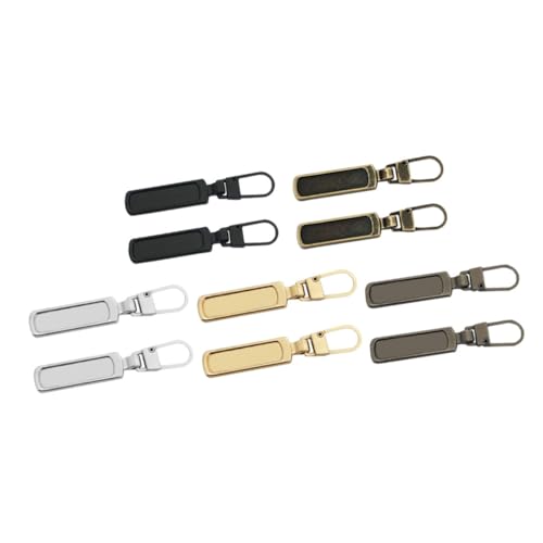 SEWACC 10 Stück Teiliges Zipper reparaturset aus Robustem Zinklegierungsmaterial Langlebige Reißverschluss schieber Ersatzteile für Jacken Rucksäcke Koffer und Taschen Praktische von SEWACC