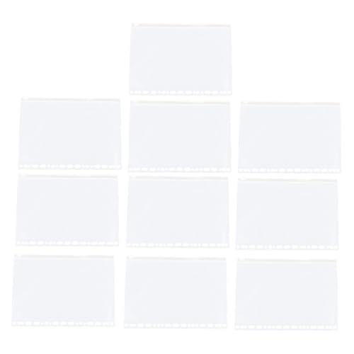 SEWACC 10 Stück Transparente PVC Reißverschluss Aufbewahrungstaschen Ordner Einlegeseiten Praktische Dokumentenmappe für Loseblatt Archivierung und Kartenhalter SEWACC 10 Stück Transparente PVC Reißverschluss Aufbewahrungstaschen Ordner Einlegeseiten Praktische Dokumentenmappe für Loseblatt Archivierung und Kartenhalter von SEWACC