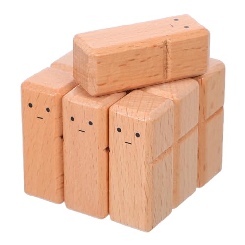 SEWACC 10 Stück Unbemalte Holzdolls aus Buchenholz Glatte Holzfiguren für Diy-malprojekte Natürliche Holzpuppen für Kreative und Bastelfans Sichere Kleine Holzfiguren zum Bemalen von SEWACC