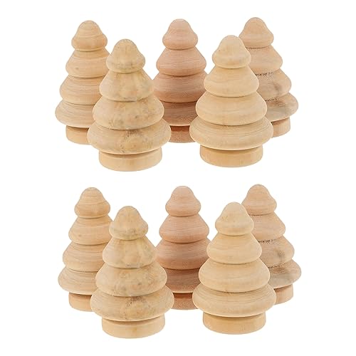 SEWACC 10 Stück Unlackierte Holzfiguren Weihnachtsbaum Diy Bastelmaterial für Kreative Holzdekorationen und Malprojekte SEWACC 10 Stück Unlackierte Holzfiguren Weihnachtsbaum Diy Bastelmaterial für Kreative Holzdekorationen und Malprojekte von SEWACC