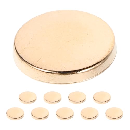 SEWACC 10 Stück Vintage Goldene Metallknöpfe Runde Handsewn Druckknöpfe Zinklegierung für Jacken Anzüge und Diy Bastelprojekte Robuste Flache Design für Anwendung von SEWACC