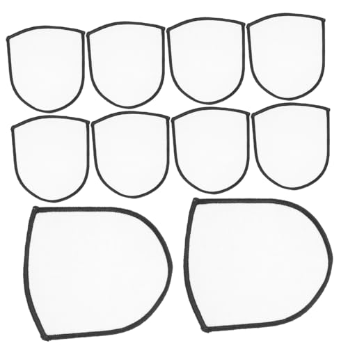 SEWACC 10 Stück Weiße Blanko Sublimations Bügel Patches zum Aufbügeln Vielseitige DIY Textil Flicken für Reparatur Personalisierung von Kleidung Taschen Einfache Anwendung von SEWACC