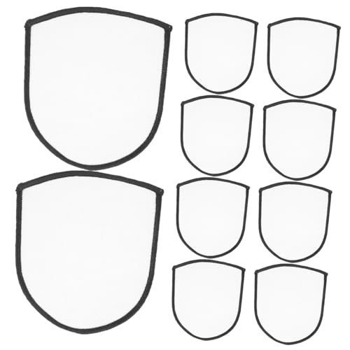 SEWACC 10 Stück Weiße Bügel Patches zum Aufbügeln Blanke DIY Aufnäher für Kleidung Rucksäcke Hüte Strapazierfähige Textil Flicken zum Aufnähen und Reparieren Vielseitig für Mending und von SEWACC