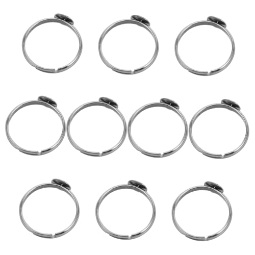 SEWACC 10 Stück können den Ringunterstützung kleben Ringrohling aus Edelstahl Schmuckzubehör Basis des Fingerrings Lünettenfacheinstellung Schmuckbefund Rostfreier Stahl Silber SEWACC 10 Stück können den Ringunterstützung kleben Ringrohling aus Edelstahl Schmuckzubehör Basis des Fingerrings Lünettenfacheinstellung Schmuckbefund Rostfreier Stahl Silber von SEWACC