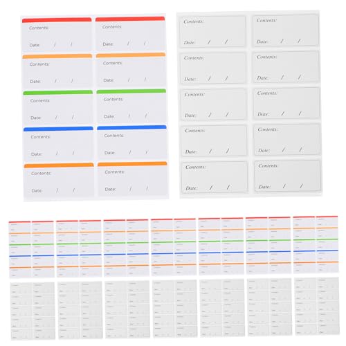 SEWACC 100 Blatt Ablösbare Gefrierfach-etiketten Widerstandsfähige Beschreibbare Lebensmitteletiketten für Gefrierschrank Vielseitig Haftend Temperaturbeständig für Kühlschrank und SEWACC 100 Blatt Ablösbare Gefrierfach-etiketten Widerstandsfähige Beschreibbare Lebensmitteletiketten für Gefrierschrank Vielseitig Haftend Temperaturbeständig für Kühlschrank und von SEWACC