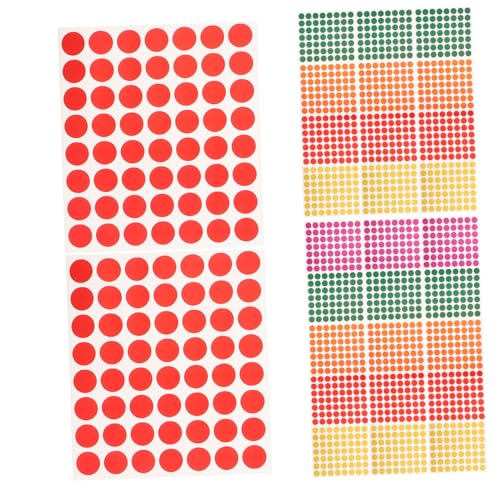 SEWACC 100 Blatt Bunte Runde Klebepunkte Selbstklebende Blanko Etiketten für DIY Beschriftung Vielseitig Einsetzbar zum Verpacken Organisieren Versiegeln und Eventplanung Beschreibbar SEWACC 100 Blatt Bunte Runde Klebepunkte Selbstklebende Blanko Etiketten für DIY Beschriftung Vielseitig Einsetzbar zum Verpacken Organisieren Versiegeln und Eventplanung Beschreibbar von SEWACC