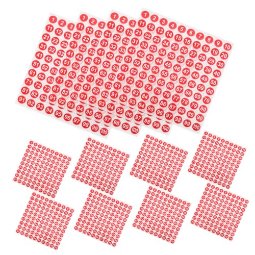 SEWACC 100 Blatt Wasserdichte Nummernaufkleber Digitale Etiketten zur Klassifizierung Selbstklebende Runde Zahlen für Zuhause Büro und Veranstaltungen SEWACC 100 Blatt Wasserdichte Nummernaufkleber Digitale Etiketten zur Klassifizierung Selbstklebende Runde Zahlen für Zuhause Büro und Veranstaltungen von SEWACC