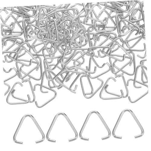SEWACC 100 STÜCK Dreieckige Sprungringe aus Eisen Offene Schmuck Ösen für DIY Schmuckherstellung Schlüsselanhänger und Anhänger Robuste Verformungsbeständige Dreiecksringe für SEWACC 100 STÜCK Dreieckige Sprungringe aus Eisen Offene Schmuck Ösen für DIY Schmuckherstellung Schlüsselanhänger und Anhänger Robuste Verformungsbeständige Dreiecksringe für von SEWACC