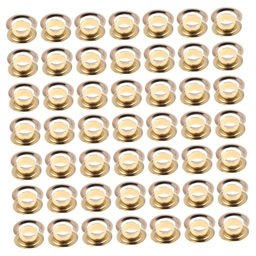 SEWACC 100 Sätze Goldene Ösen mit Unterlegscheiben Strapazierfähige Zubehörteile für Kleidung Schuhe Taschen und Stoffe für Diy Projekte von SEWACC