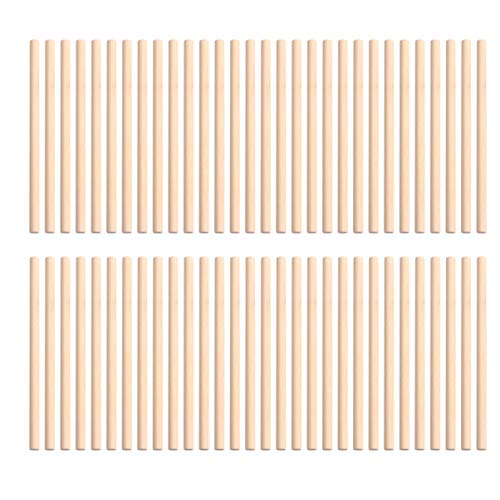 SEWACC 100 Stück 10 X 0 5 Cm Holzdübelstangen Unbehandelte Runde Holzstäbe Hartholzstäbe Für Bastelprojekte Modellbau SEWACC 100 Stück 10 X 0 5 Cm Holzdübelstangen Unbehandelte Runde Holzstäbe Hartholzstäbe Für Bastelprojekte Modellbau von SEWACC