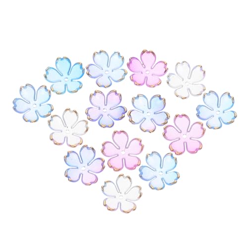 SEWACC 100 Stück Acrylkirschblüten Perlen Mini-blumenperlen Blumenperlenkappen Abstandshalter Aus Acryl Perlenkappen Armband Blumenperlen Kirschblütenperlen Blumenförmige Perlen von SEWACC