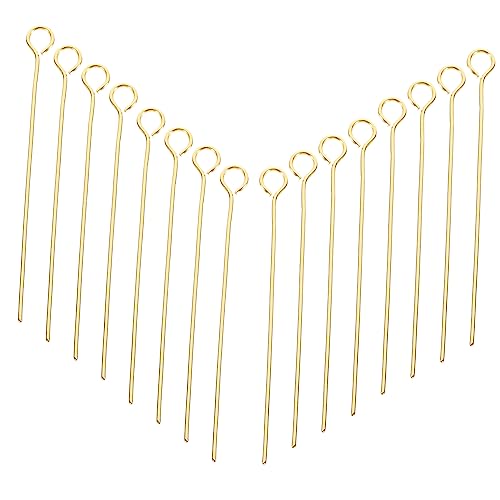 SEWACC 100 Stück Augenstifte für Schmuckherstellung DIY Ohrstecker Armbänder Schlüsselanhänger Starke Langlebige Schmucknadeln Vielseitig Einsetzbar von SEWACC